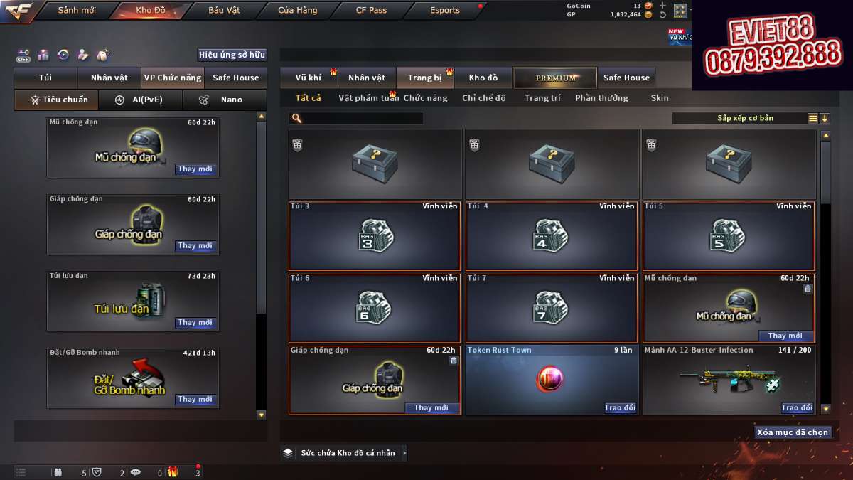 shop acc cf uy tin gia re